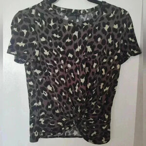 Aqua twist front animal print size s #93